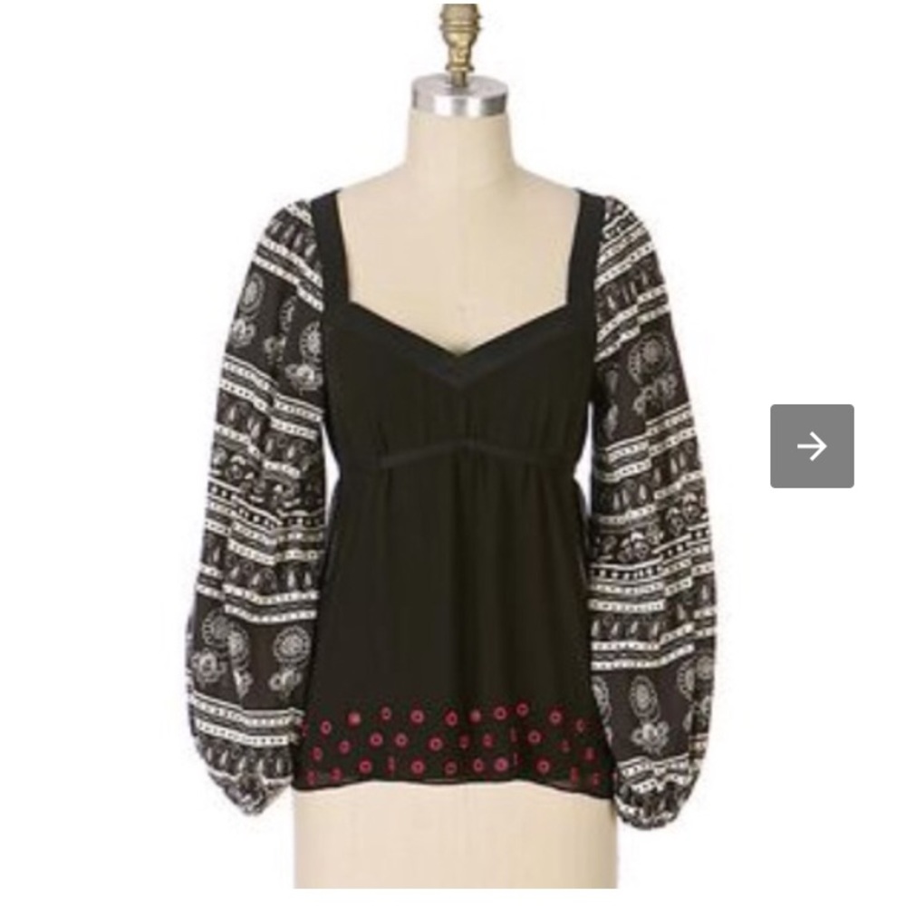 Fei silk top for Anthropologie